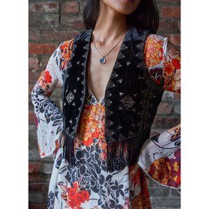 NWOT Free People Ella Rocker Vest / Black